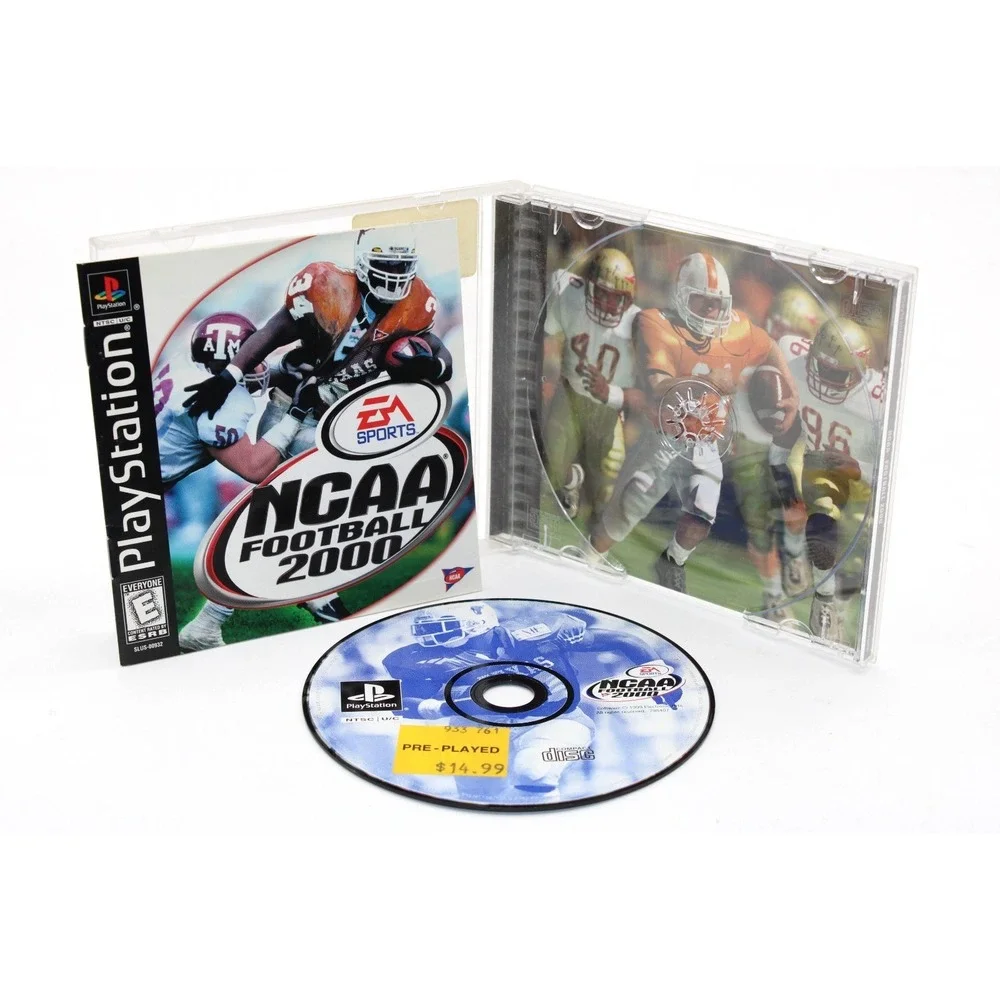 PS1 NCAA Football 2000 (PlayStation 1) CIB COMPLETE w/ Manual + Reg Card